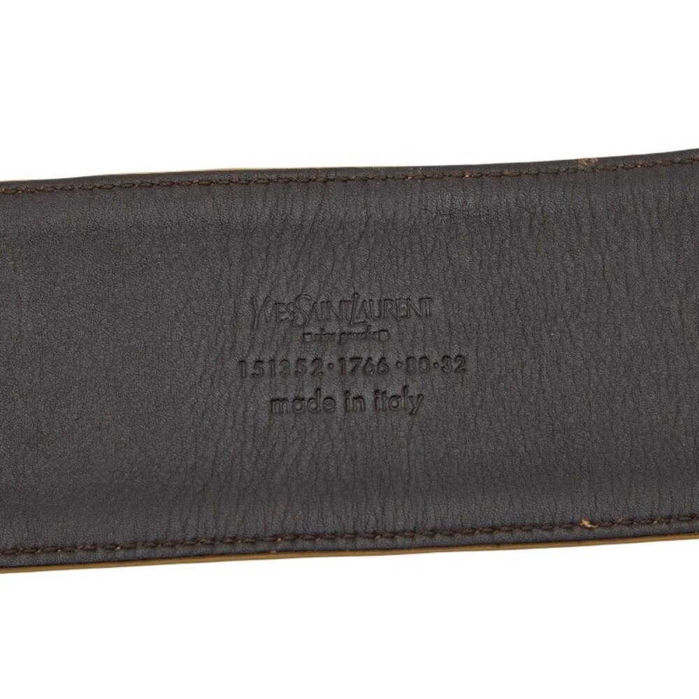 Saint Laurent Belt Size 80 32 Beige Leather - Picture 6 of 6